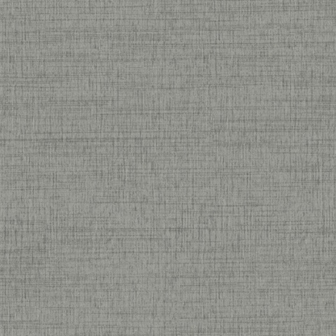 Solitude Grey Linen Textured Wallpaper