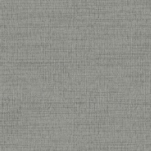Solitude Grey Linen Textured Wallpaper