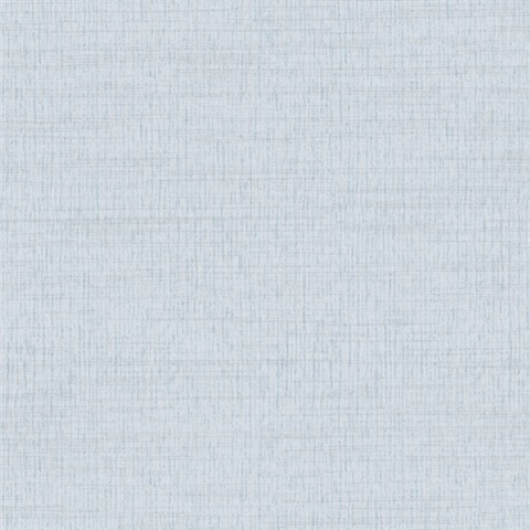 Solitude Light Blue Linen Textured Wallpaper