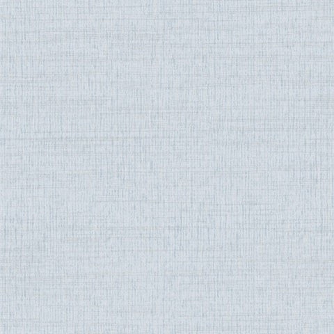 Solitude Light Blue Linen Textured Wallpaper