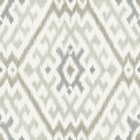 Solola Stone Ikat Wallpaper