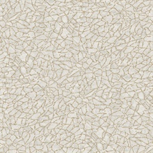 Soma Silver Foiled Metallic Crackling Wallpaper