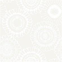 Sonnet Platinum Large Tie Dye Floral Wallpaper