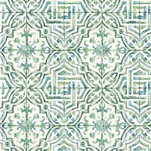 Sonoma Green Beach Tile Wallpaper