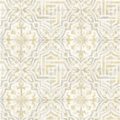 Sonoma Yellow Beach Tile Wallpaper