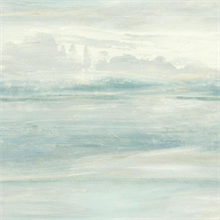 Blue Soothing Mists Scenic Watercolor Texture Wallpaper