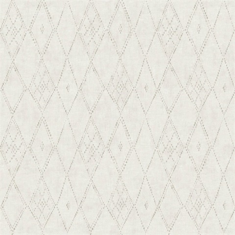 Souk Diamonds Smoke Tribal Wallpaper