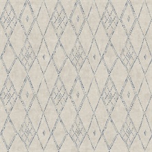 Souk Diamonds Taupe Tribal Wallpaper