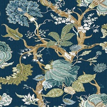 Southampton Iris Natural Grasscloth Wallpaper