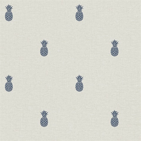 Southern Charm Navy Pineapple