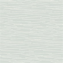 Spa Blue Textured Plaster Line Horizon Wallpaper