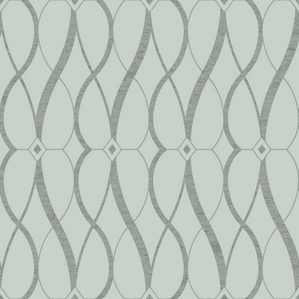 Art Deco Silver Wallpaper