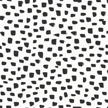 Speckled Dot Polka Dot Black &amp; White Peel and Stick Wallpaper