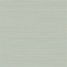 Spinnaker Aqua Netting Grid Linen Weave Wallpaper