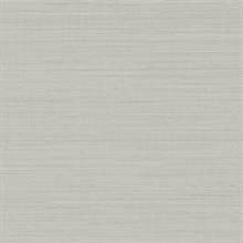 Spinnaker Grey Netting Grid Linen Weave Wallpaper