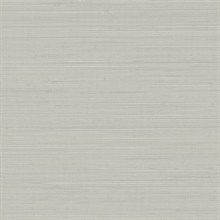 Spinnaker Grey Netting Grid Linen Weave Wallpaper