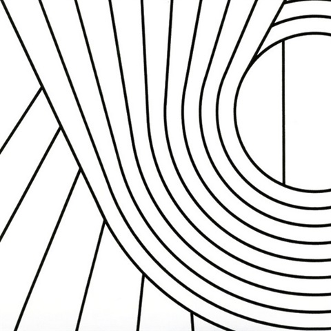 Spiral black line/white