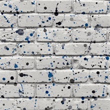 Splatter Wall Grey Abstract Wallpaper