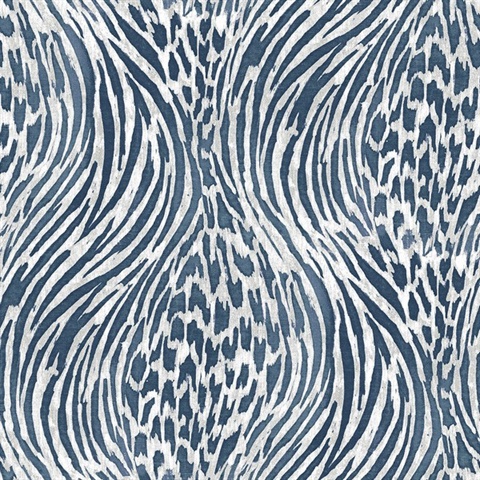 Splendid Blue Jungle Wallpaper