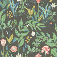 Spring Garden Multicolor Botanical Wallpaper