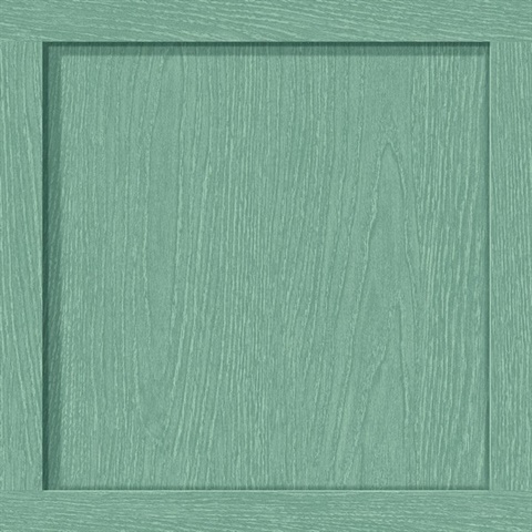 Squared Away Sea Green Peel and Stick Wallpaper