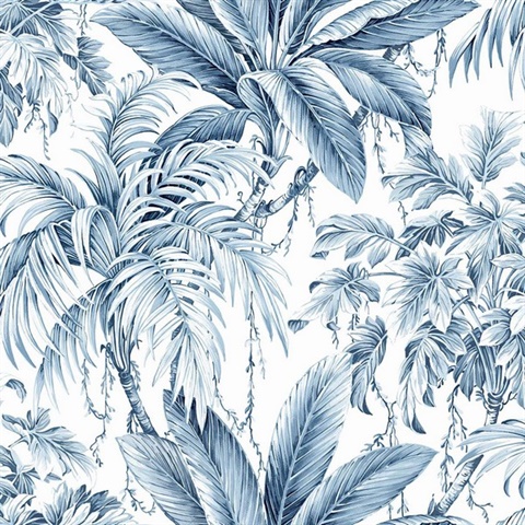 St Andrew Crystal Tropical Leaves Wallpaper