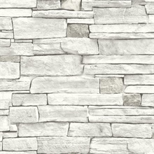 Stacked Stone Stone Arctic Grey Peel and Stick Wallpaper