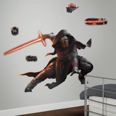 Star Wars: The Force Awakens Kylo Ren Giant Wall Decals With Glow