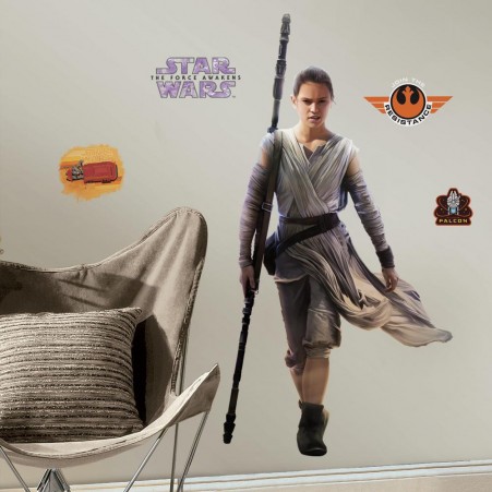 Star Wars: The Force Awakens Rey Giant Wall Decals