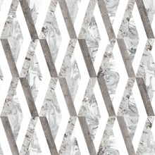 Statuary Diamond Inlay Premium Peel &amp; Stick Wallpaper