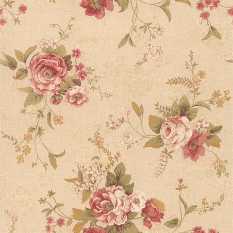 Stella Taupe Maxwell Floral