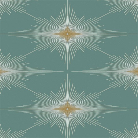 Stellar Geo Geometric Seabreeze Peel and Stick Wallpaper