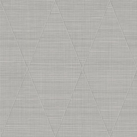 Stillwater Gray Cloud Textile String Wallpaper