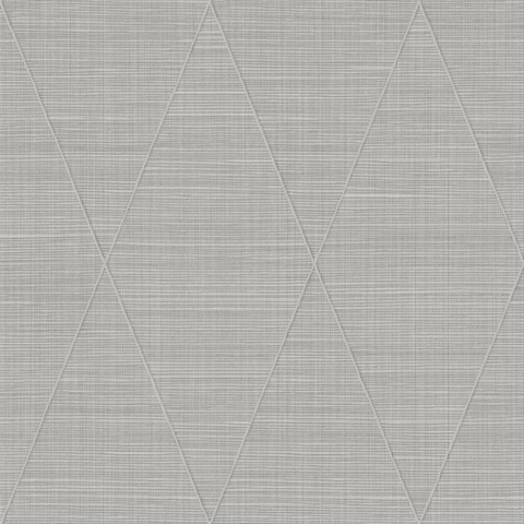 Stillwater Gray Cloud Textile String Wallpaper