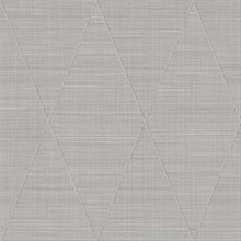 Stillwater Gray Cloud Textile String Wallpaper