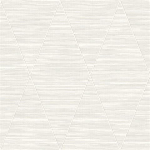 Stillwater Pure White Textile String Wallpaper