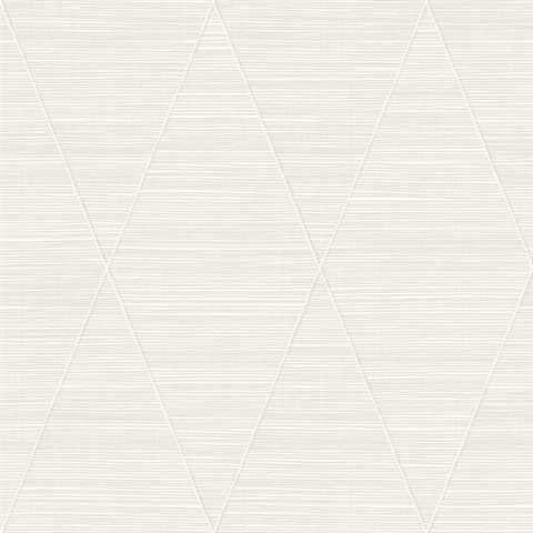 Stillwater Pure White Textile String Wallpaper