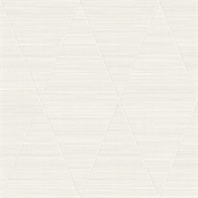 Stillwater Pure White Textile String Wallpaper