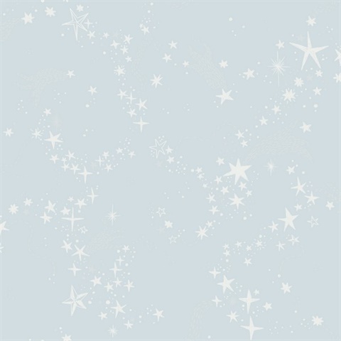 Stjarnhimmel Light Blue Wallpaper
