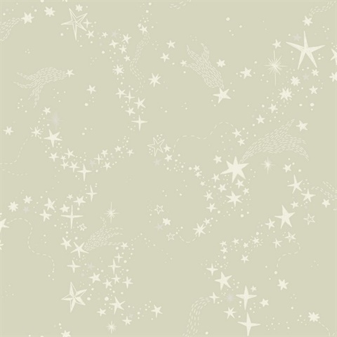 Stjarnhimmel Light Green Wallpaper
