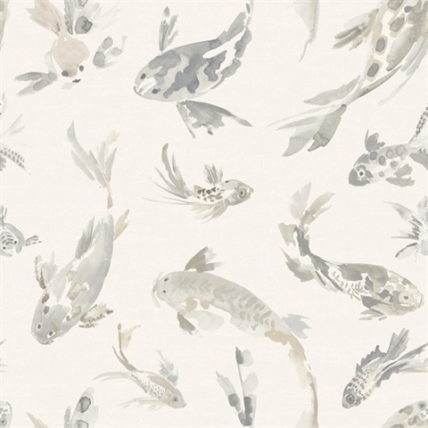 Stone Koi Fish Wallpaper