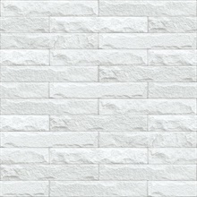 Stone Limestone Brick Eggshell & Grey Peel and Stick Wallpaper
