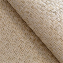 Stranded Boxweave Stranded Boxweave Wheat Handwoven Paper Weave Wallpa