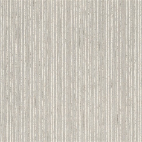 Striped Cotton Gardenia Wallpaper