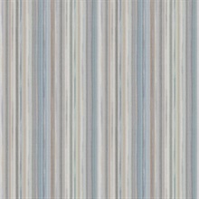 Striped Sunset Blue & Grey Peel and Stick Wallpaper