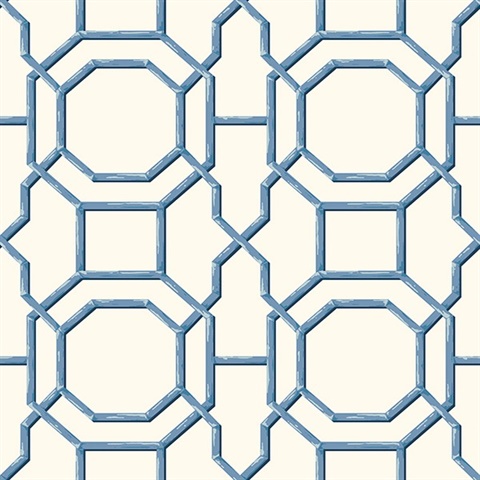 Summer Blue Trellis