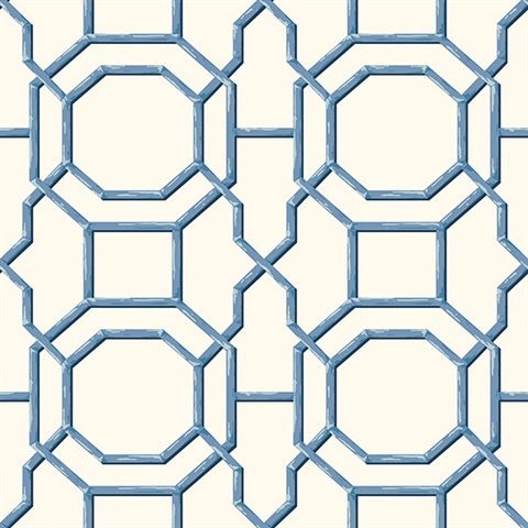 Summer Blue Trellis