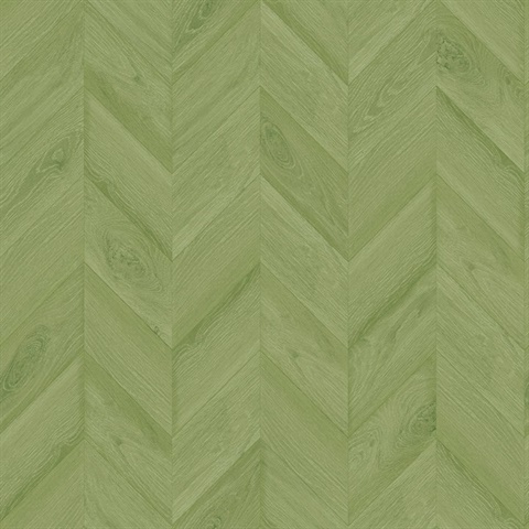 Summer Fern Keone Bay Chevron Wood Wallpaper