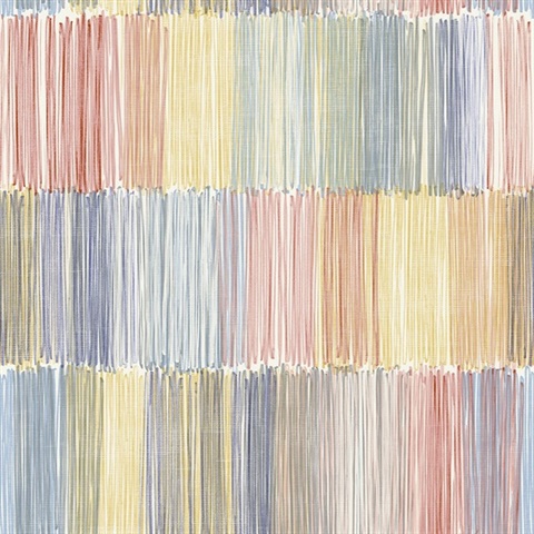 Summer Sky Arielle Abstract Stripe Wallpaper