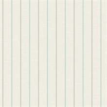 Summer Sky & French Blue Andree Stripe Wallpaper